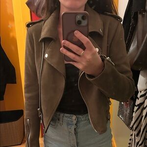 Women's Brown Suede Jacket Zara